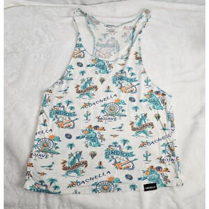 Coachella Mojave Gobi Sahara Indio Tank Top Shirt Women MED Light Razorback